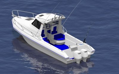 GY700 C – 7.0m Polyethylene Boat (Cabin version)