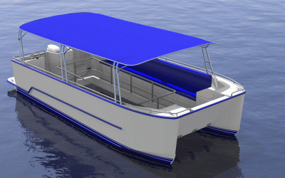 GY20-G – 6.2m Glass Bottom Catamaran